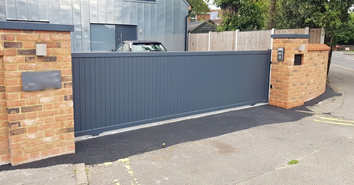 Image of an aluminium gate