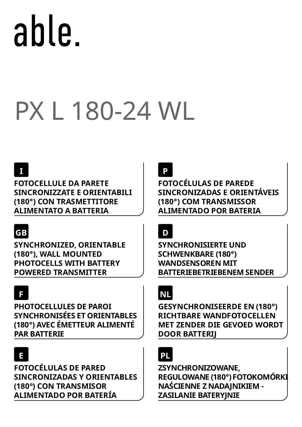 ABLE V2 13Y005 Manual