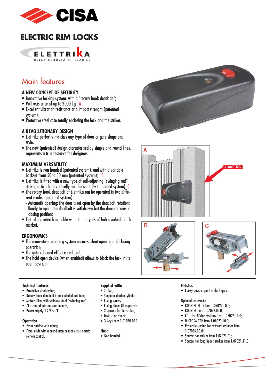 CISAELETTRIKA Manual