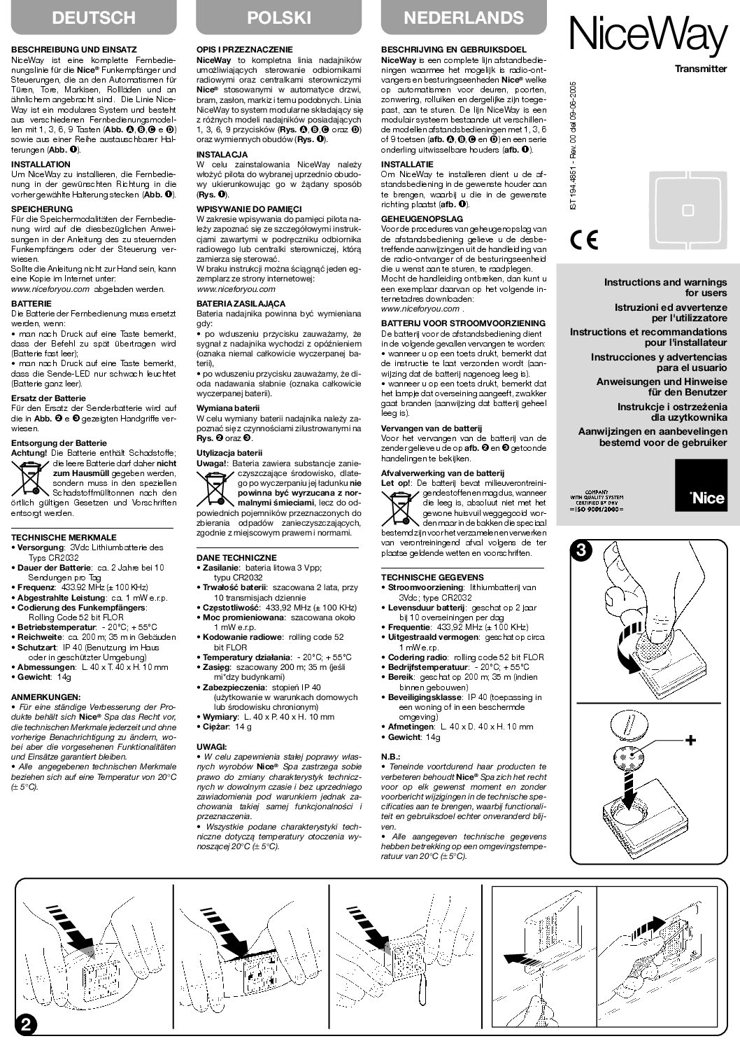 WM009C Manual