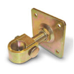 CR 35P Adjustable Wrap around Hinge with Fixing Plate M24 thread for 40mm box section
