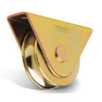 827 PCO 80mm diameter o-groove wheel with closed support and one bearing