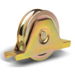 826 PSO 80mm diameter o-groove wheel with 2 bearings and support