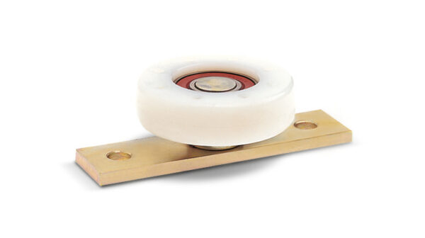 RNP60 Nylon roller with bearing & fixing plate 60mm diameter
