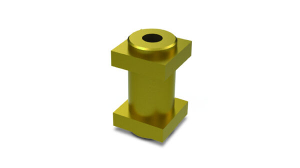 T35F Upright gate joint pin with hole for wrap-around hinge to weld