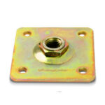 PR30 Adjustable Hinge Plate (120×120) with nut M30 thread