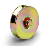 1030 V 100mm v-groove normal wheel with 2 bearings