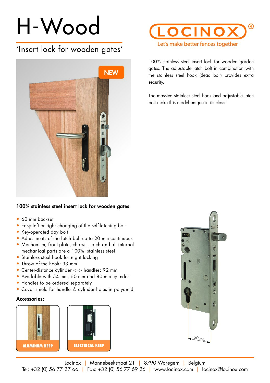 Locinox H-Wood Datasheet