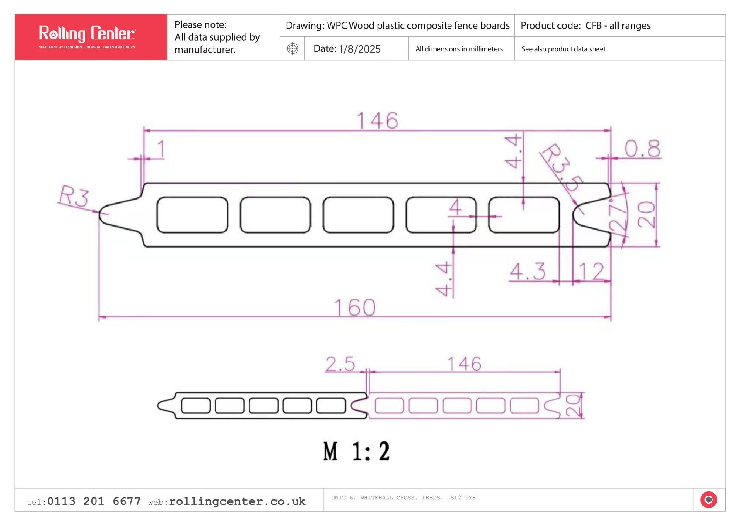 Composite 2025 Technical drawing