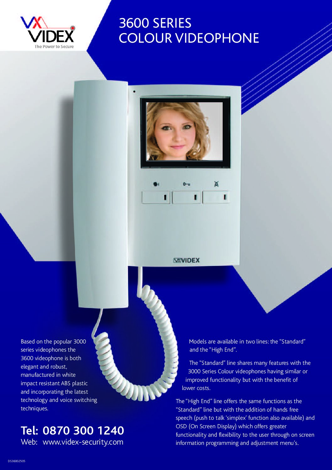 Videx 3676 Datasheet