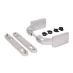 Locinox 3006FIX-ALUM Aluminium handle pair and cover shield