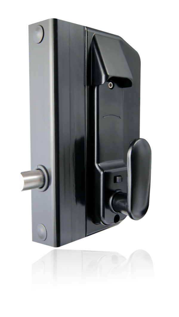 Borg BL3100ECP mechanical gate lock with keypad and inside paddle handle with 65-80mm latch - black finish with code reset function - Image 3