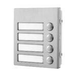 Videx 4044/M 4 call button expansion module matt finish