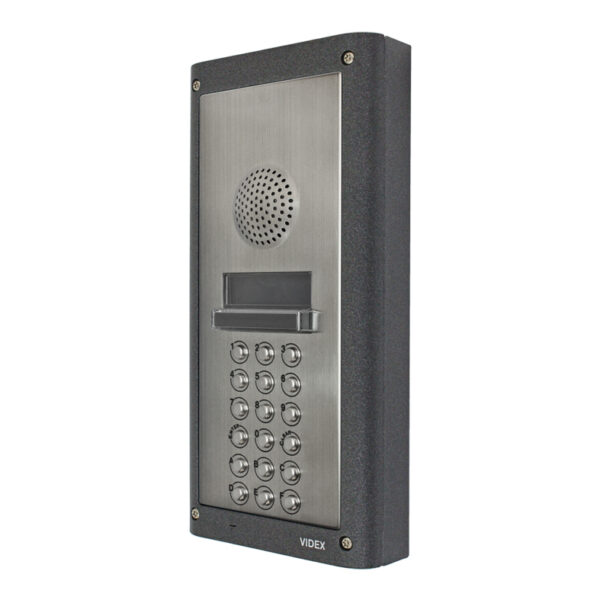 Videx 4202/1/S Surface digital audio door panel with A-F keys