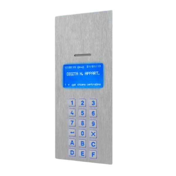VIDEX 4312 Vandal Resistant Audio digital panel A-F with numeric keypad (4000 Series)
