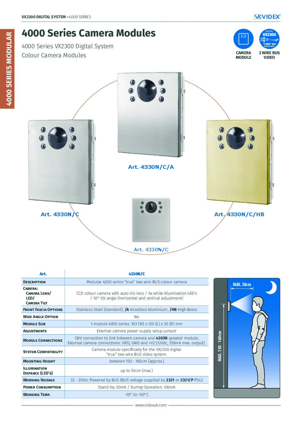 Videx 4330N/C/A Datasheet