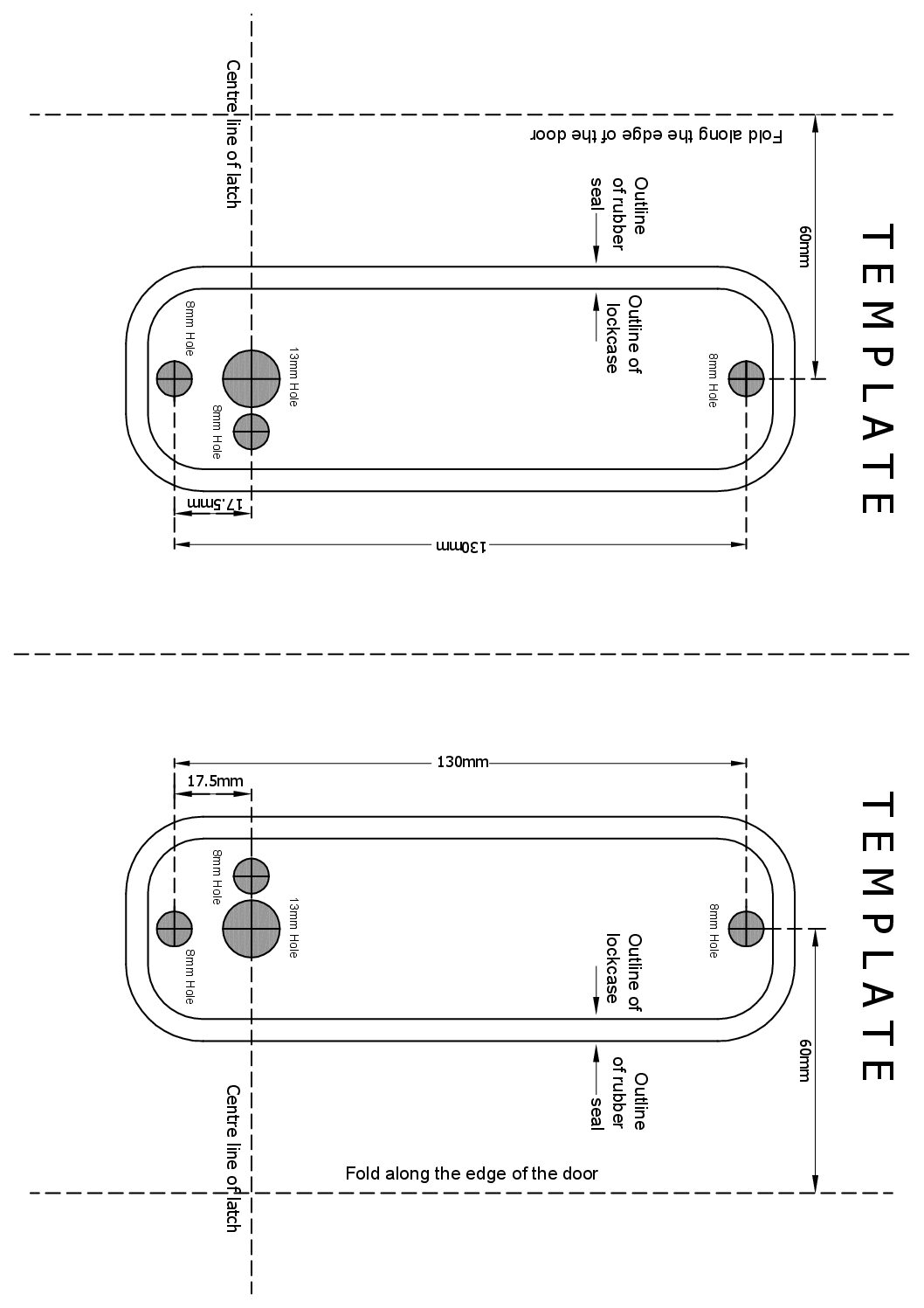 Borg BL4441 Fixing Template