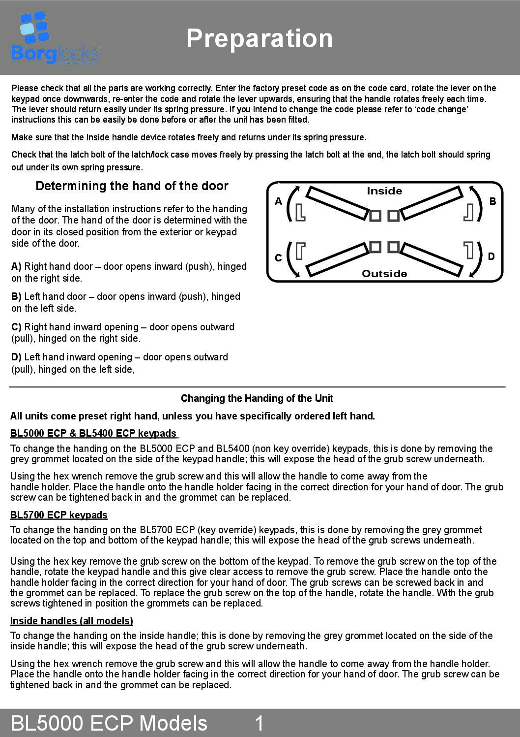 Borg BL5000 ECP Manual
