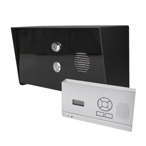 AES 603-HF-PB Pedestal style wireless audio intercom with wall/desk mount handset
