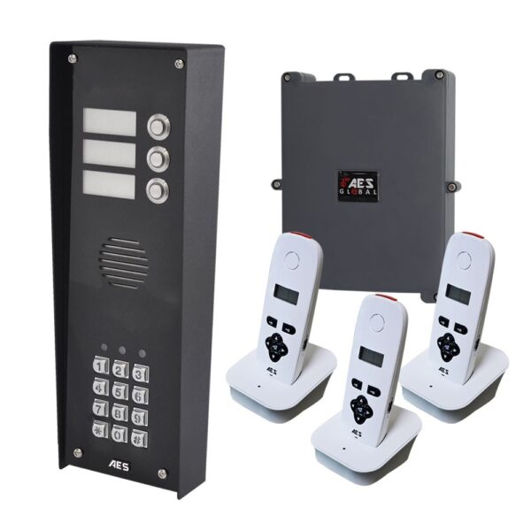 AES 703-IBK3 Imperial Wireless 3 Button audio intercom with keypad