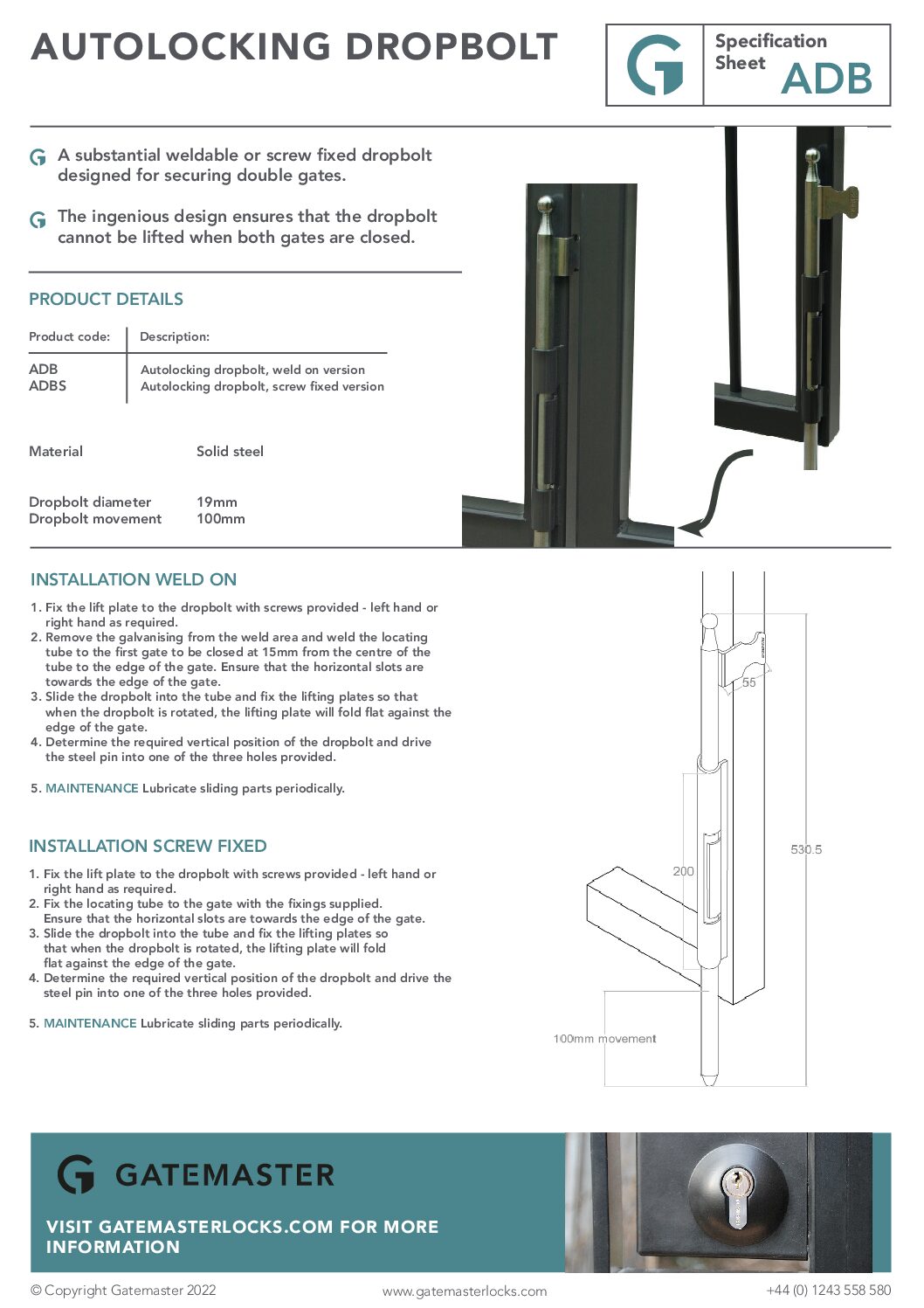 Gatemaster ADB Specification