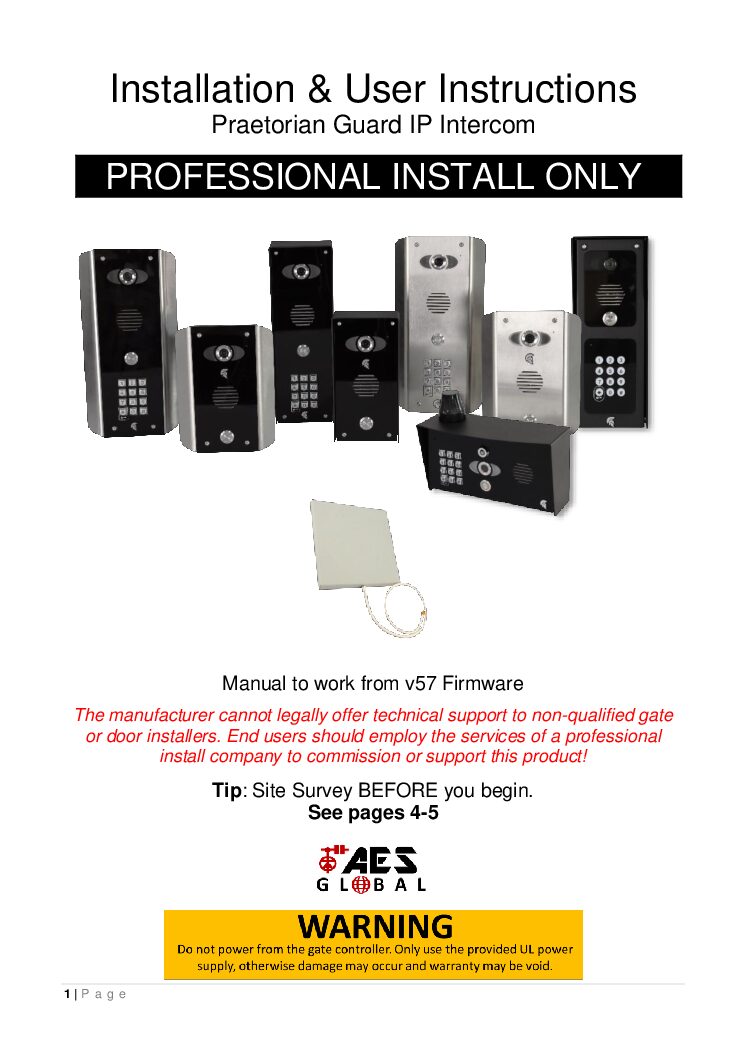 AES Praetorian IP Manual