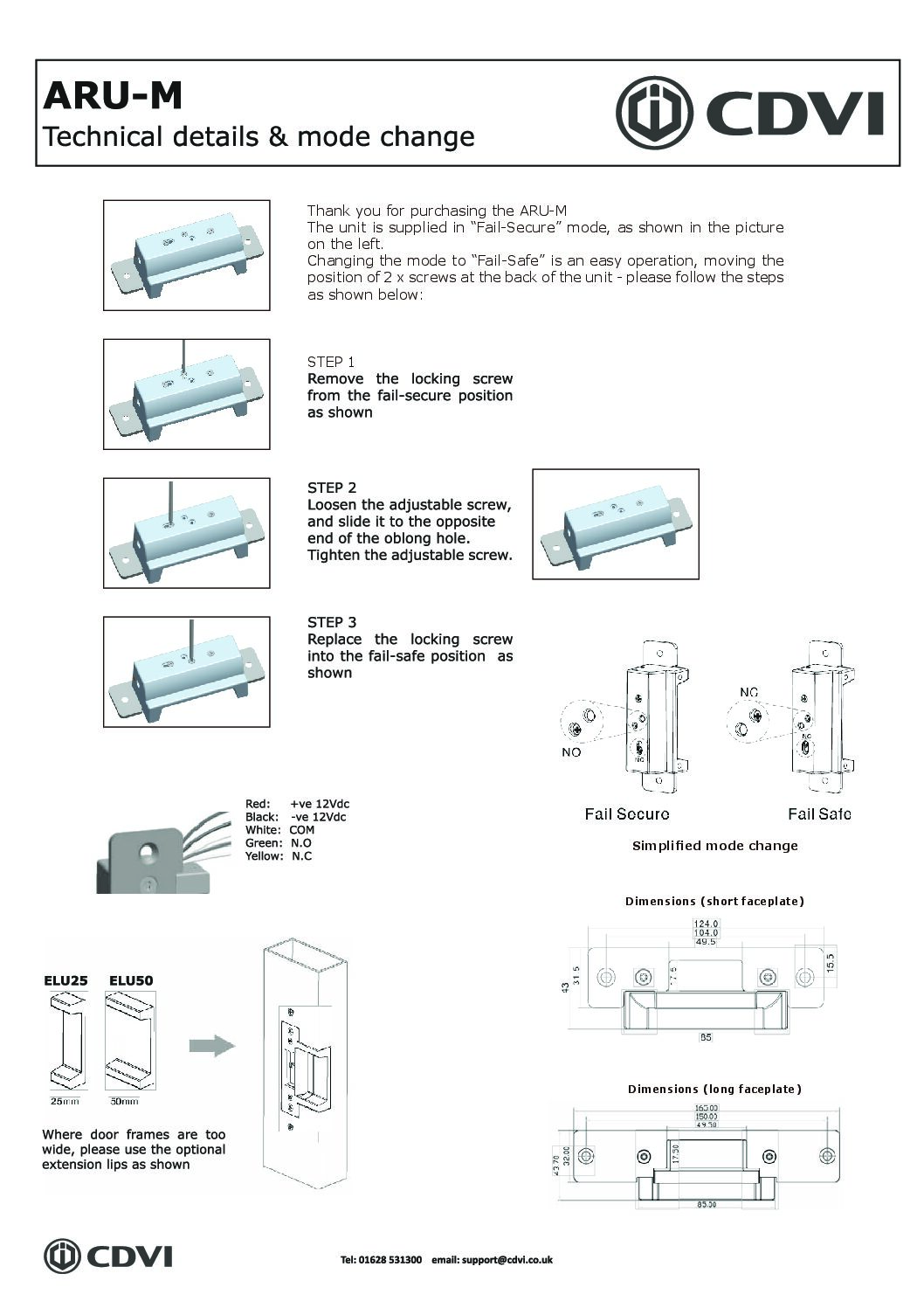 CDVI ARU-M Technical