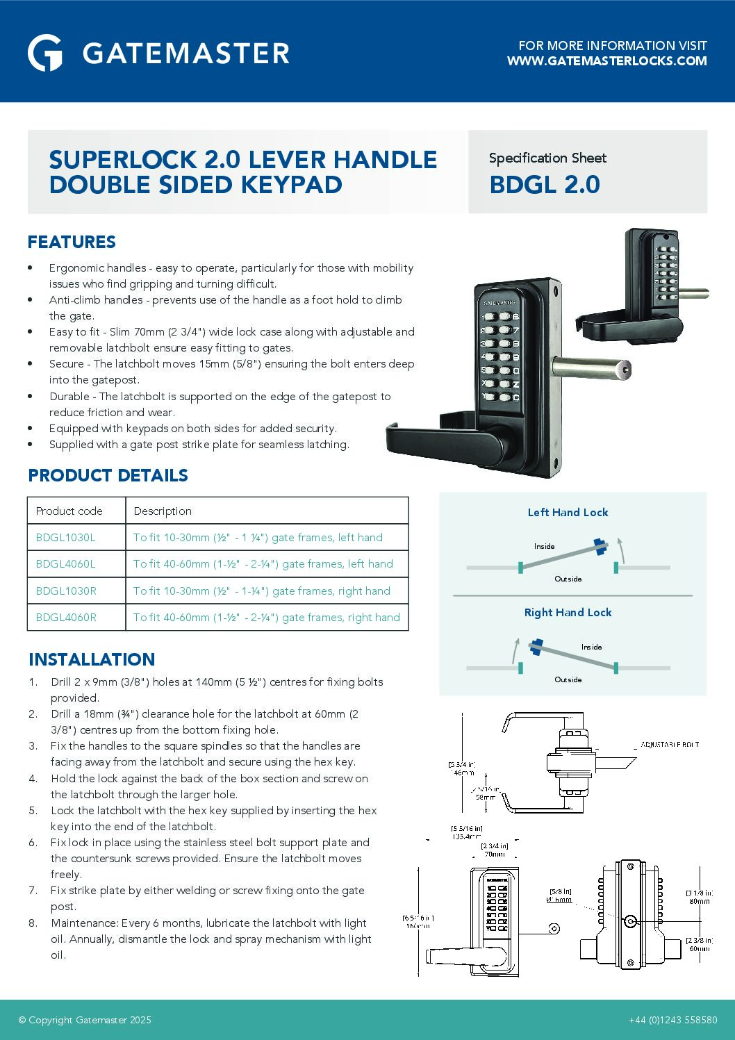 Gatemaster BDGL Specification