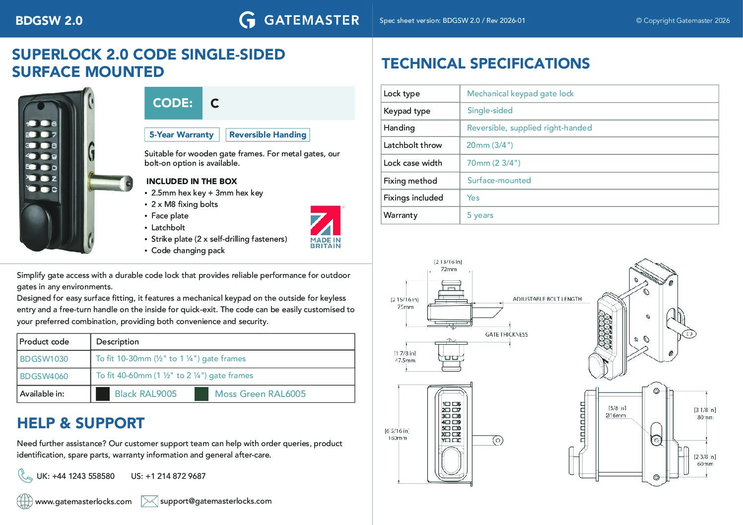 Gatemaster- BDGSW