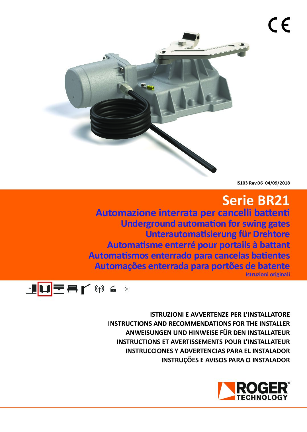 Roger BR21 Manual