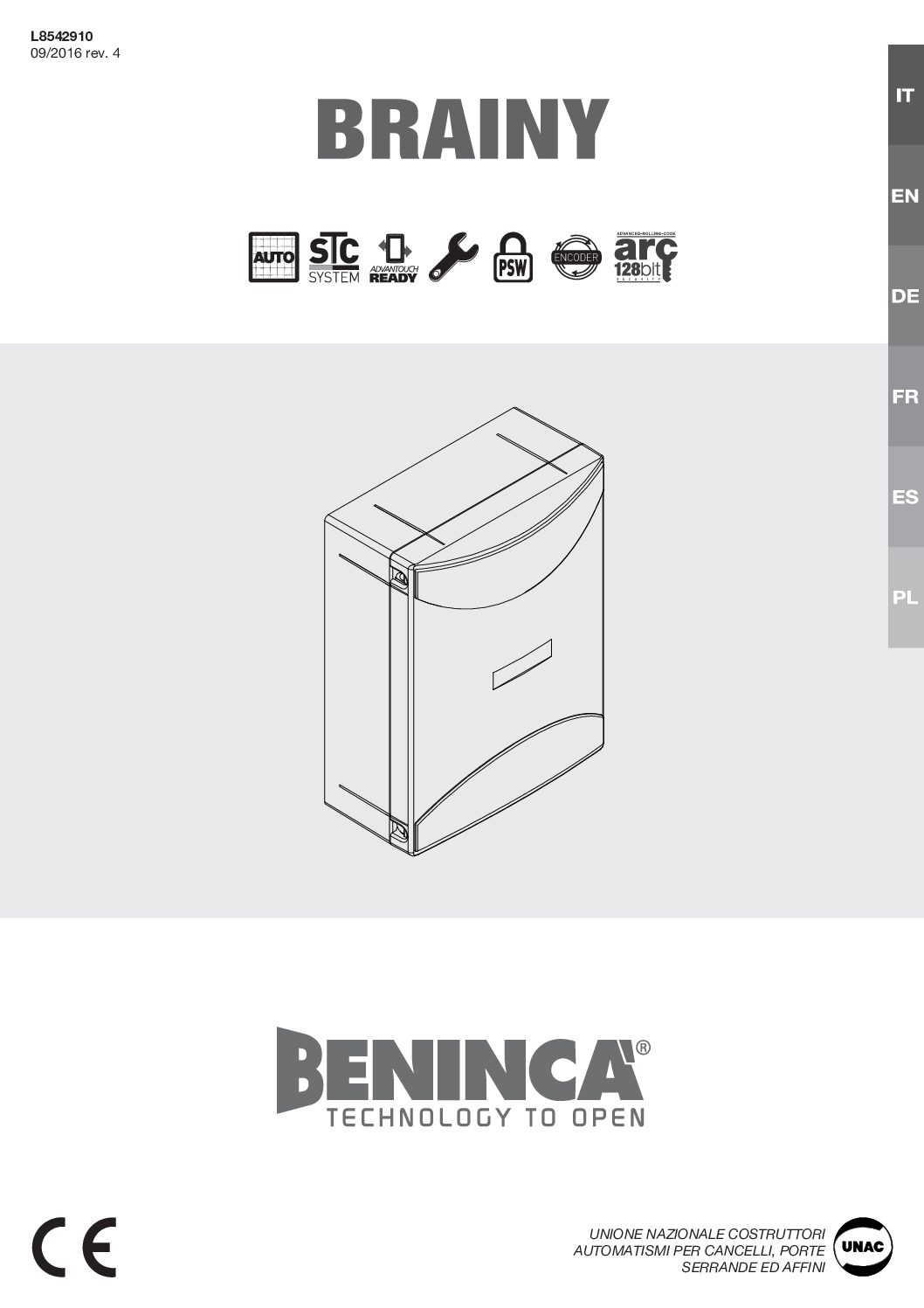Beninca Brainy Manual