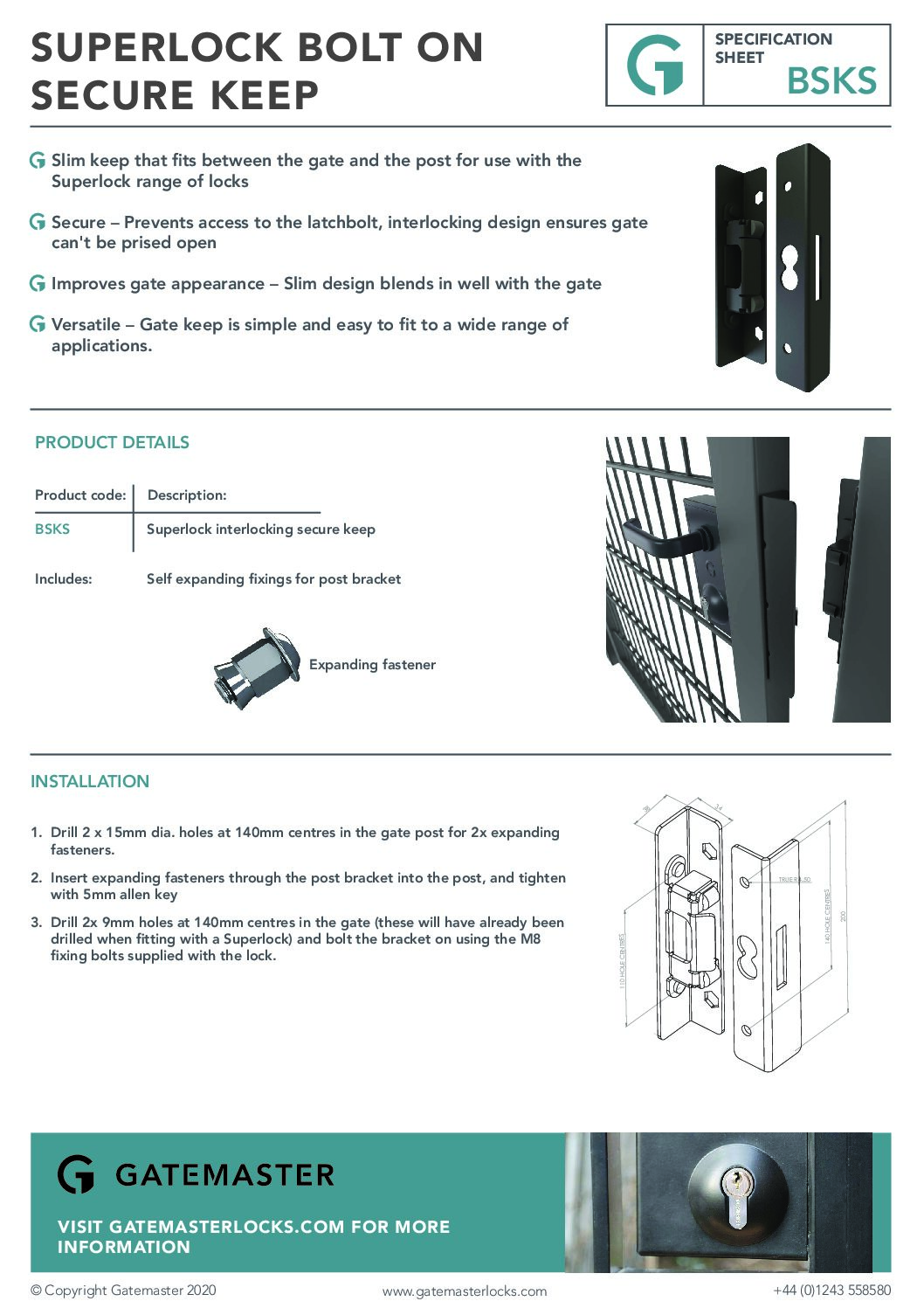 Gatemaster BSKS Specification