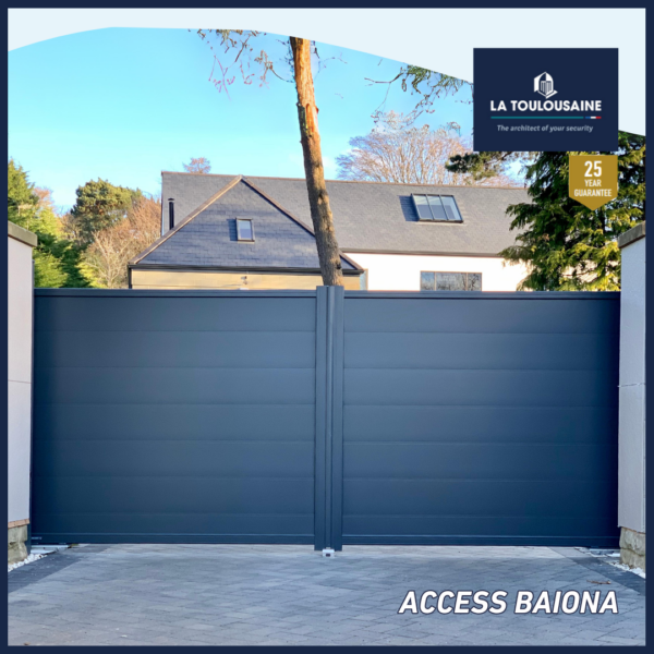 La Toulousaine Baiona Aluminium Double leaf swing gates 3.5m x 1.7m