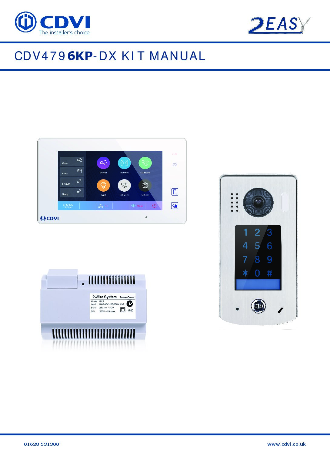 CDVI CDV4796KP-DX Manual