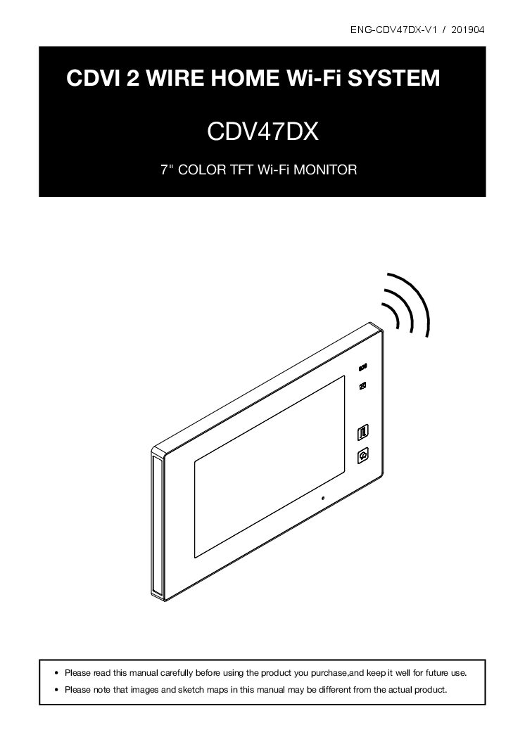 CDVI CDV47DX Manual