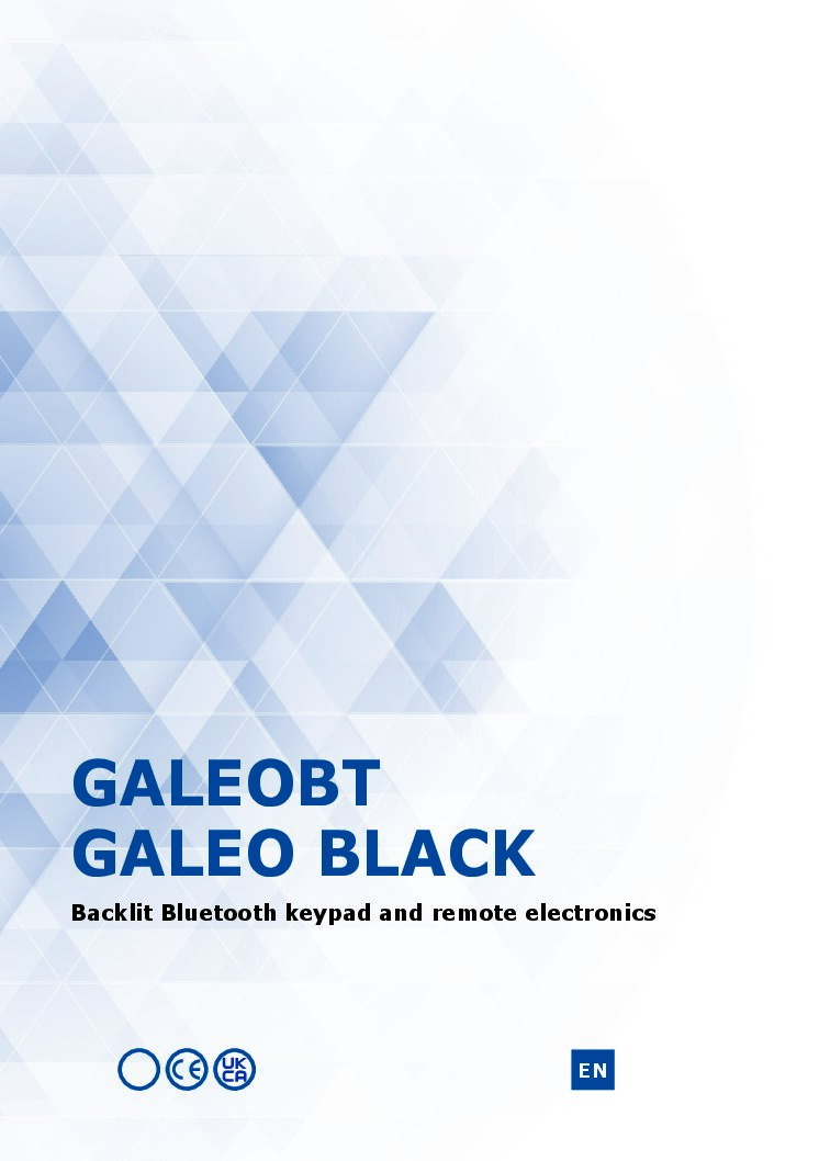 CDVI Galeo BT Manual