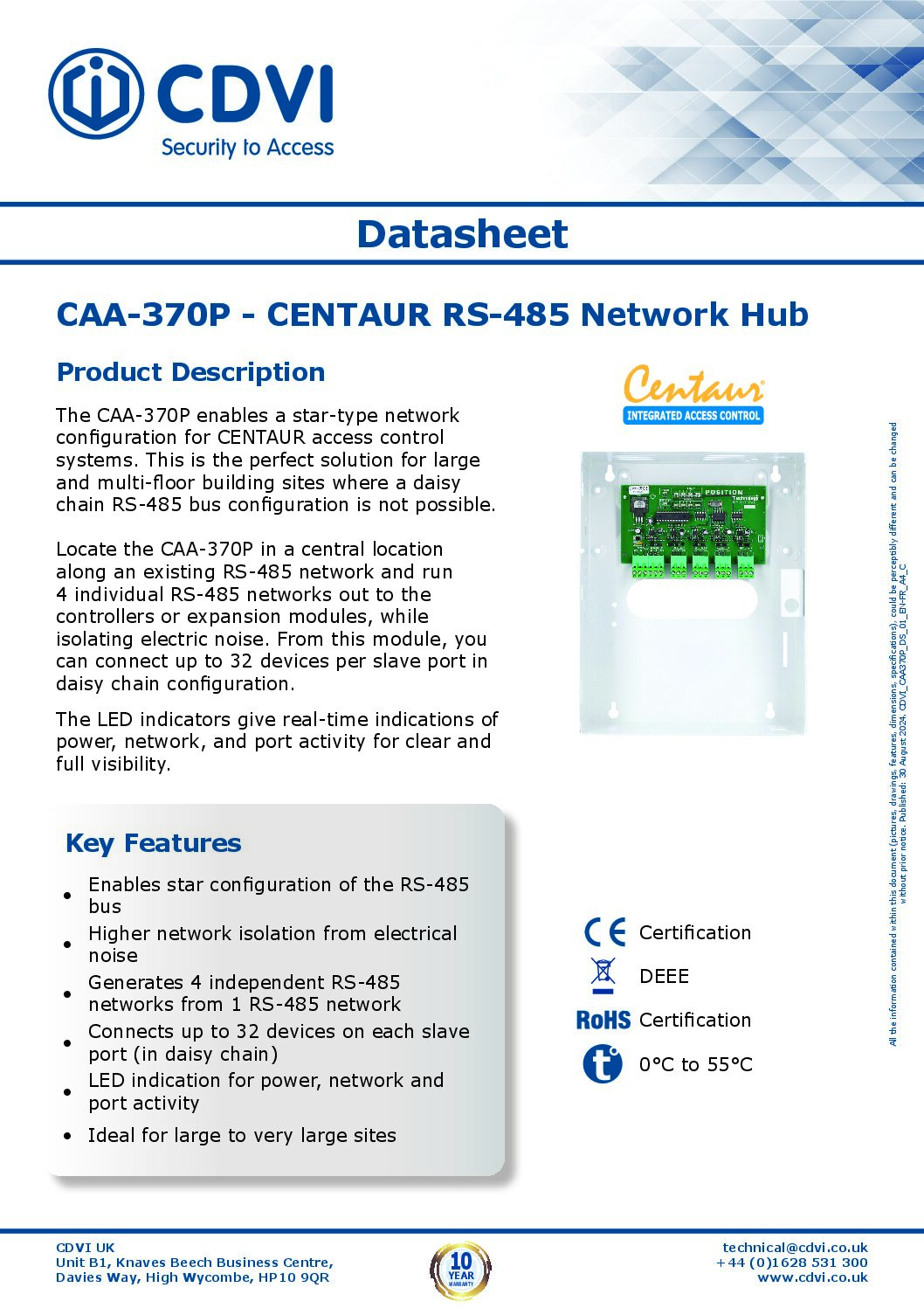 CAA370P Datasheet