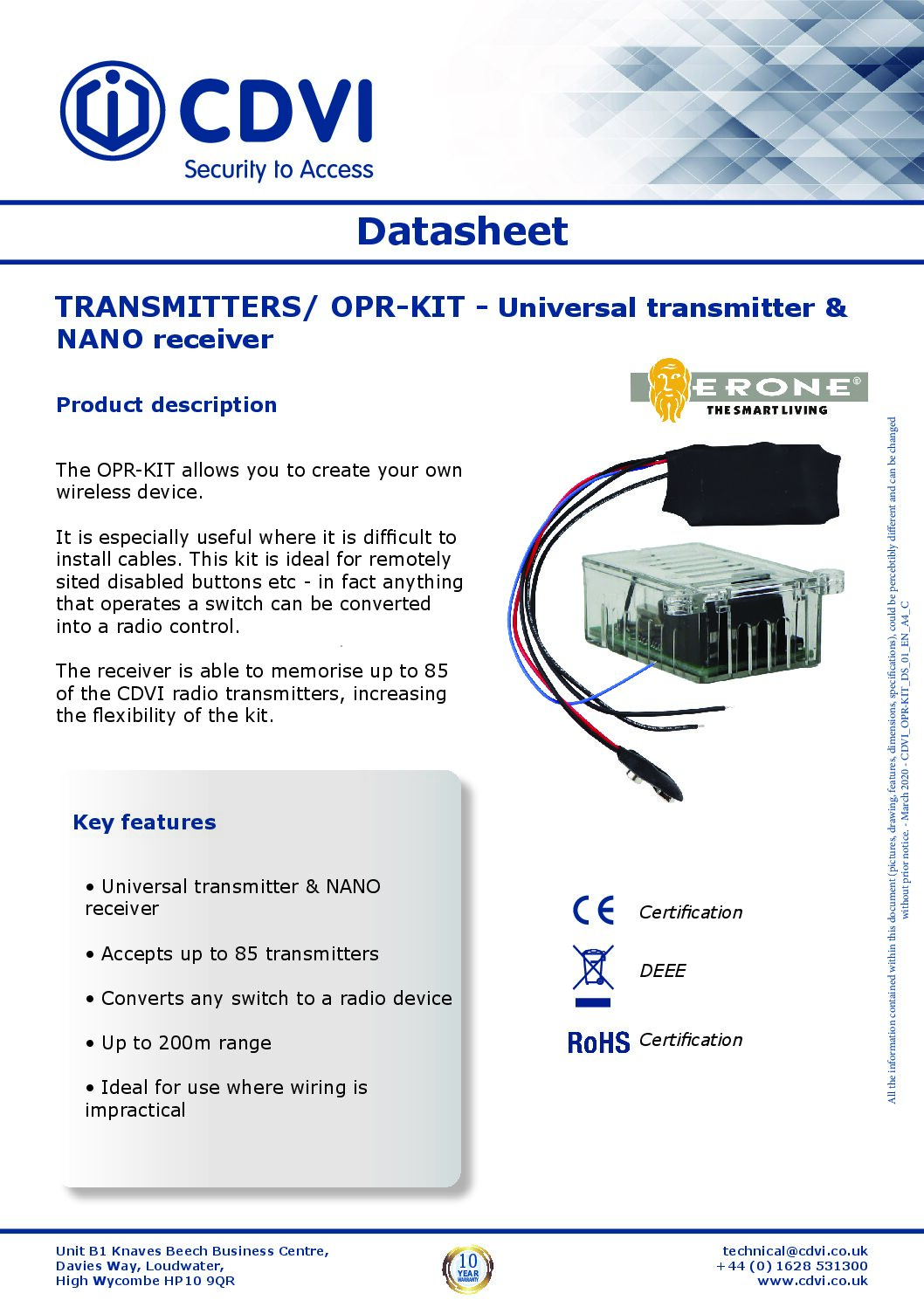 OPR-KIT Datasheet