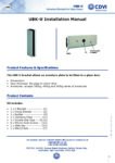 CDVI UBK-U Manual
