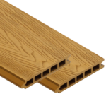 Golden Oak woodgrain embossed WPC Wood plastic composite fencing board – CFB-Emboss-Golden Oak both sided Woodgrain