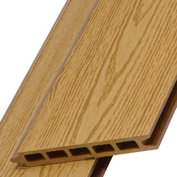 Golden Oak wood grain WPC wood plastic composite fence board - CFB-W-Golden Oak - Image 2