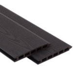 Black wood grain WPC wood plastic composite fencing board –  CFB-W-Black