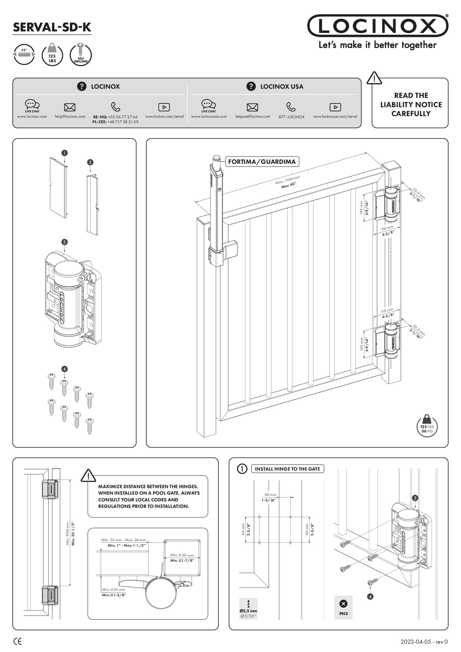 Locinox SERVA-AD Manual