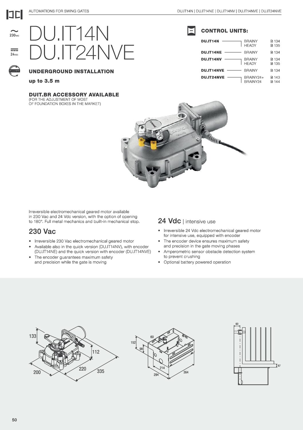 Beninca DU.IT Datasheet