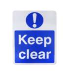 CDVI Keep clear safety sign