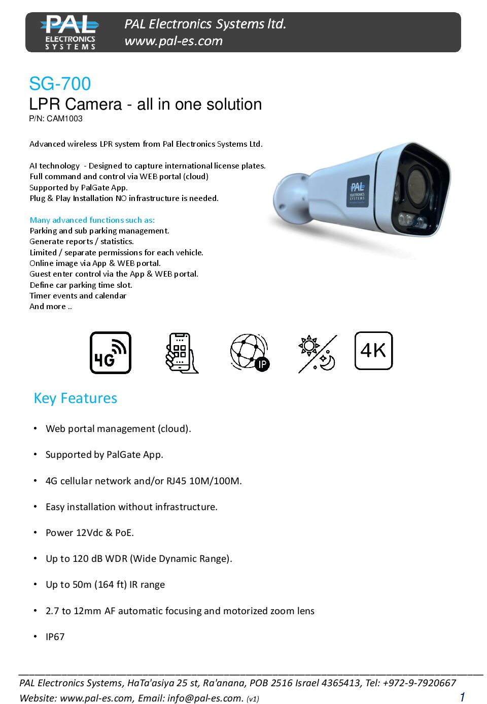 PAL Electronics LPR Datasheet