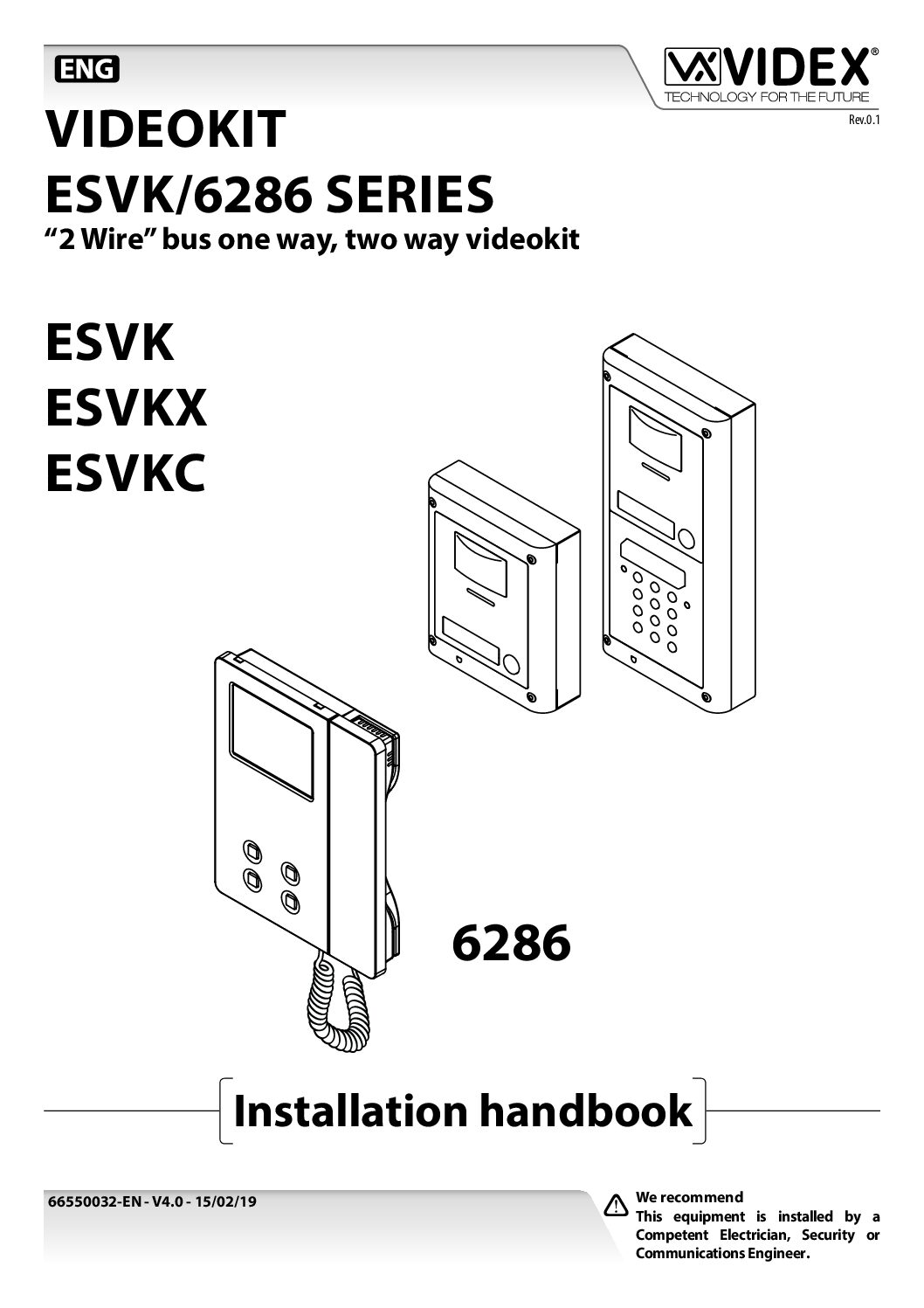 Videx ESVK/6286 Manual