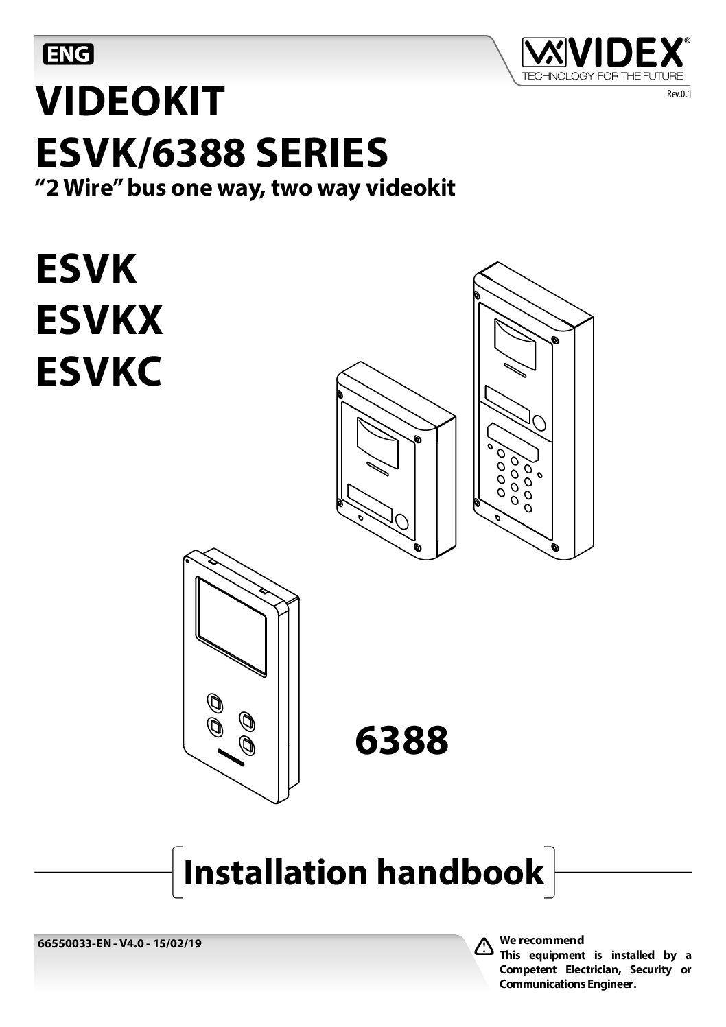 Videx ESVK/6388 Manual