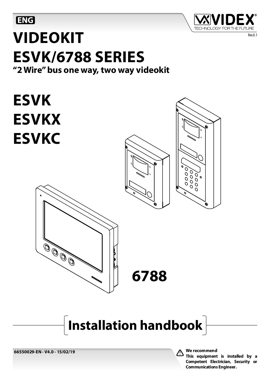 Videx ESVK/6788 Manual