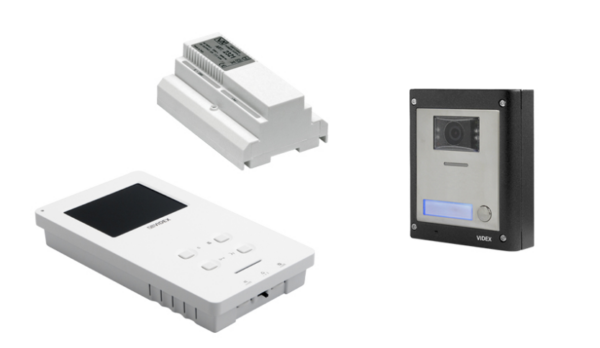 Videx ESVKX-1S/6388/M 1 way surface, 2 wire colour videokit with 6388 videophone and proximity reader - matt finish